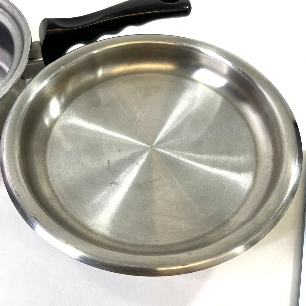 Americraft Small‎ Skillet With Lid Waterless Stainless Steel West Bend WI USA